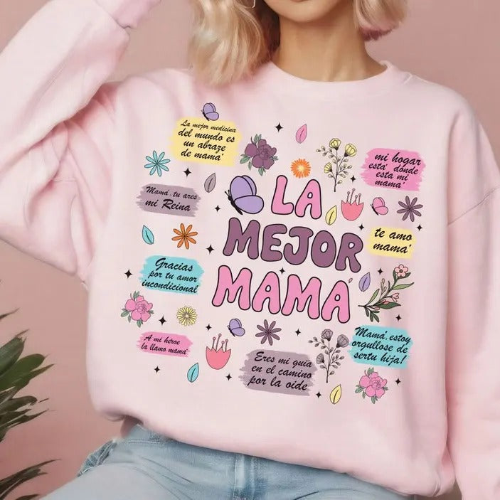 Spanish Retro Madre Mama Daily Quotes Inspirational - Adult & Kids T-Shirts, Sweatshirts & Hoodies apparel design preview 1