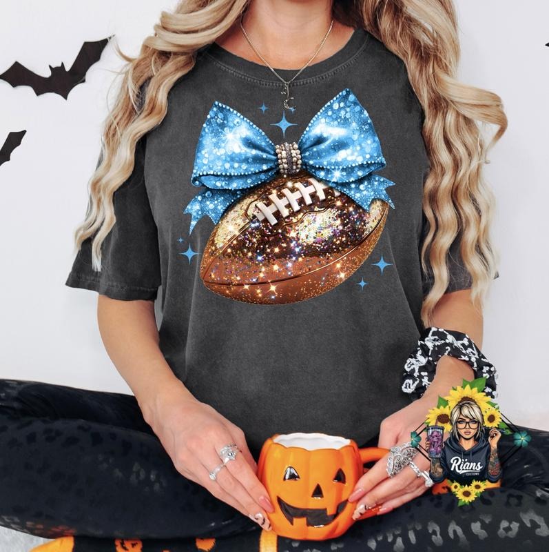 Sparkling Football Season. Comfort Colors - Adult & Kids T-Shirts, Sweatshirts & Hoodies apparel design preview 1