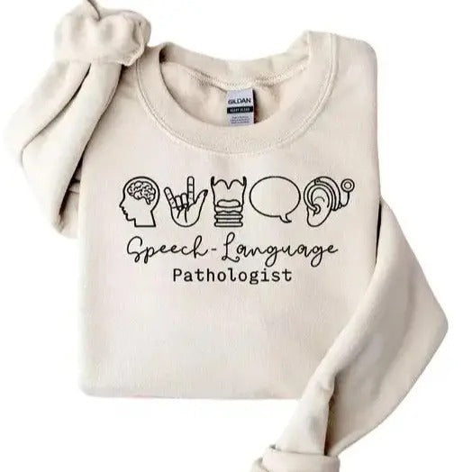Speech Language Pathologist SLP Nurse Long Casual - Adult & Kids T-Shirts, Sweatshirts & Hoodies apparel design preview 1