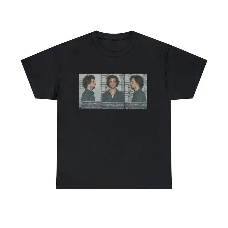 Spencer Reid Mugshot Criminal Minds TV - Adult & Kids T-Shirts, Sweatshirts & Hoodies apparel design preview 1