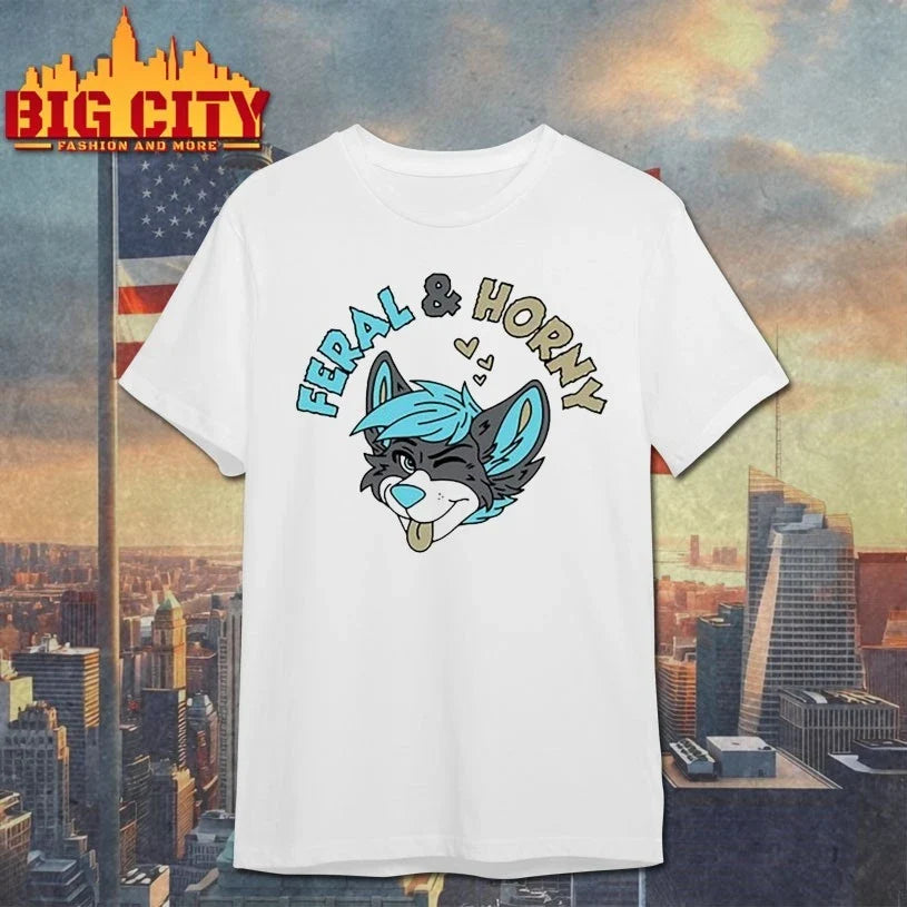 Spencer’s Feral &amp; Horny - Adult & Kids T-Shirts, Sweatshirts & Hoodies apparel design preview 1