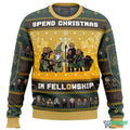 Spend Christmas in Fellowship The Lord of the Rings 3D Ugly Christmas Sweater - Holiday Gift product image