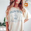 Spilling Tea Since 1773 4th July Patriotic Usa Boston - Adult & Kids T-Shirts, Sweatshirts & Hoodies apparel design preview 1