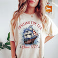 Spilling Tea Since 1773 Funny 4th July Independence - Adult & Kids T-Shirts, Sweatshirts & Hoodies apparel design preview 1