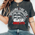 Spilling Tea Since 1773 Funny 4th July Independence - Adult & Kids T-Shirts, Sweatshirts & Hoodies apparel design preview 1