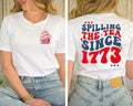 Spilling Tea Since 1773 Funny 4th July Patriotic - Adult & Kids T-Shirts, Sweatshirts & Hoodies apparel design preview 1