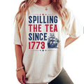 "Spilling Tea Since 1773 Funny 4th July Independence - Adult & Kids T-Shirts, Sweatshirts & Hoodies apparel design preview 1