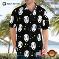 Spirited Away No Face Black Button Up Hawaiian - Adult & Kids T-Shirts, Sweatshirts & Hoodies apparel design preview 1