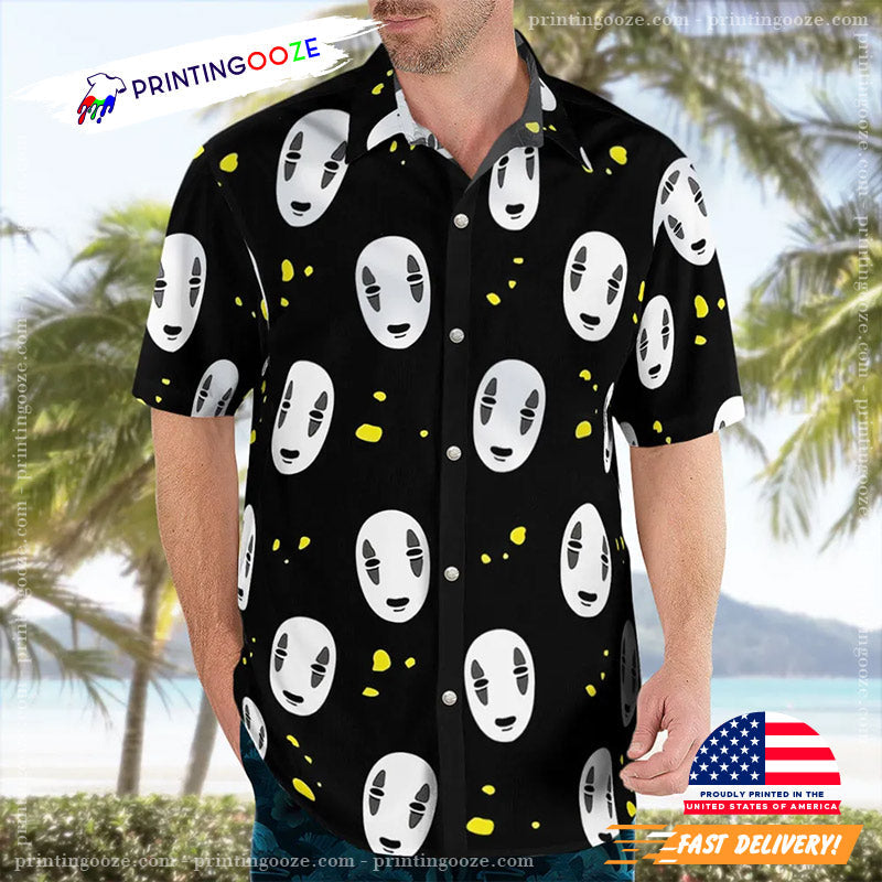 Spirited Away No Face Hawaiian - Adult & Kids T-Shirts, Sweatshirts & Hoodies apparel design preview 1