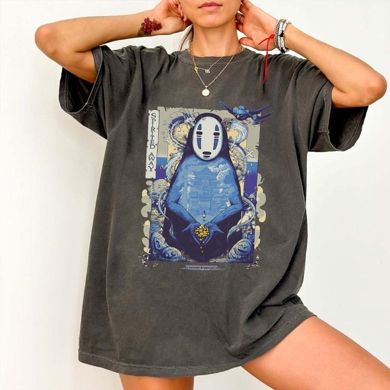 Spirited Away No Face Hayao Miyazaki Ghibli - Adult & Kids T-Shirts, Sweatshirts & Hoodies apparel design preview 1