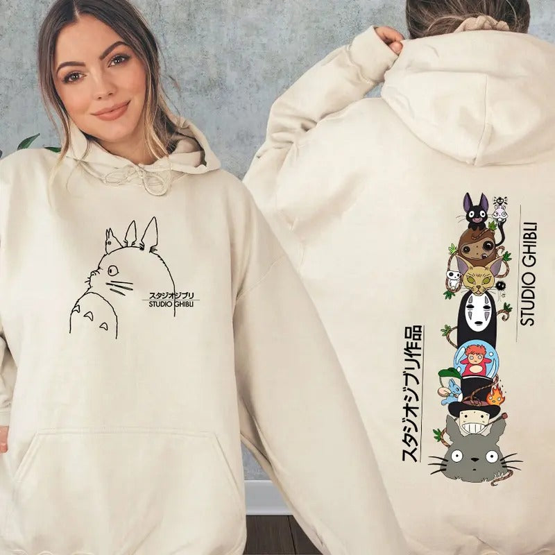 Spirited Away Studio Ghibli Totoro No Face Hayao - Adult & Kids T-Shirts, Sweatshirts & Hoodies apparel design preview 1