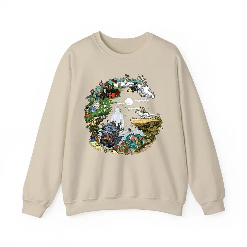 Spirited Away Studio Ghibli Hayao Miyazaki Totoro No - Adult & Kids T-Shirts, Sweatshirts & Hoodies apparel design preview 1