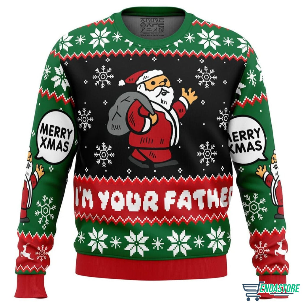 Spoiler Christmas Santa Claus 3D Ugly Christmas Sweater - Holiday Gift product image