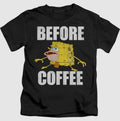 Sponge Bob Before Coffee Meme Funny - Adult & Kids T-Shirts, Sweatshirts & Hoodies apparel design preview 1