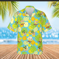 Spongebob Hawaiian Mens Button Up And Shorts New - Adult & Kids T-Shirts, Sweatshirts & Hoodies apparel design preview 1