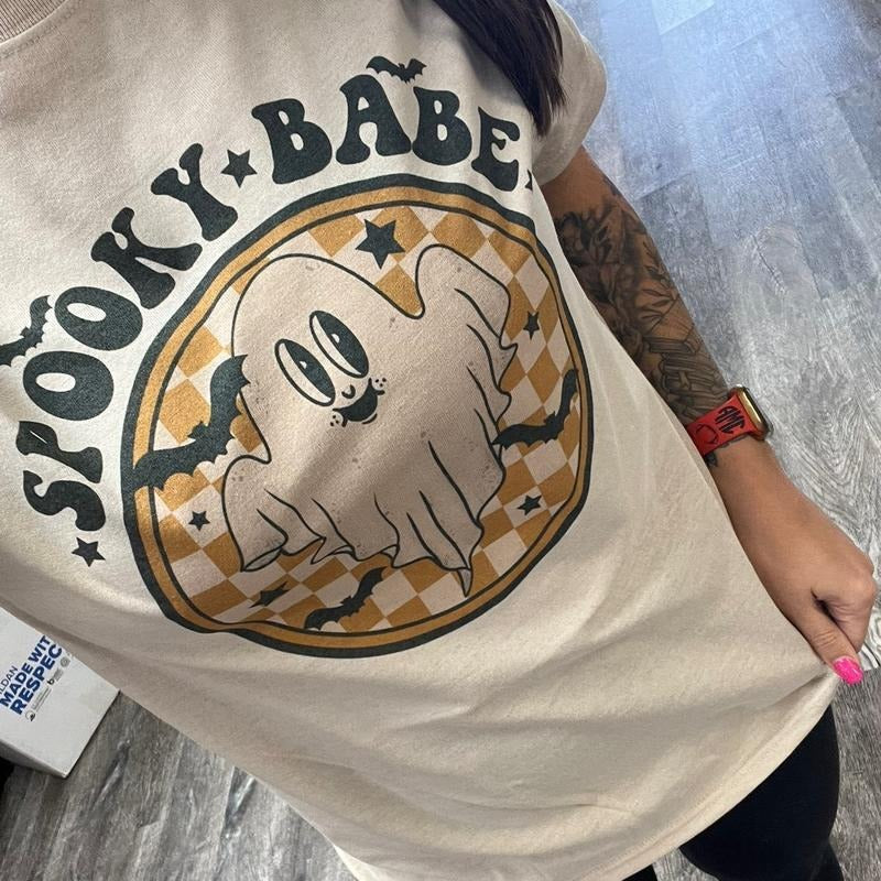 Spooky Babe - Adult & Kids T-Shirts, Sweatshirts & Hoodies apparel design preview 1