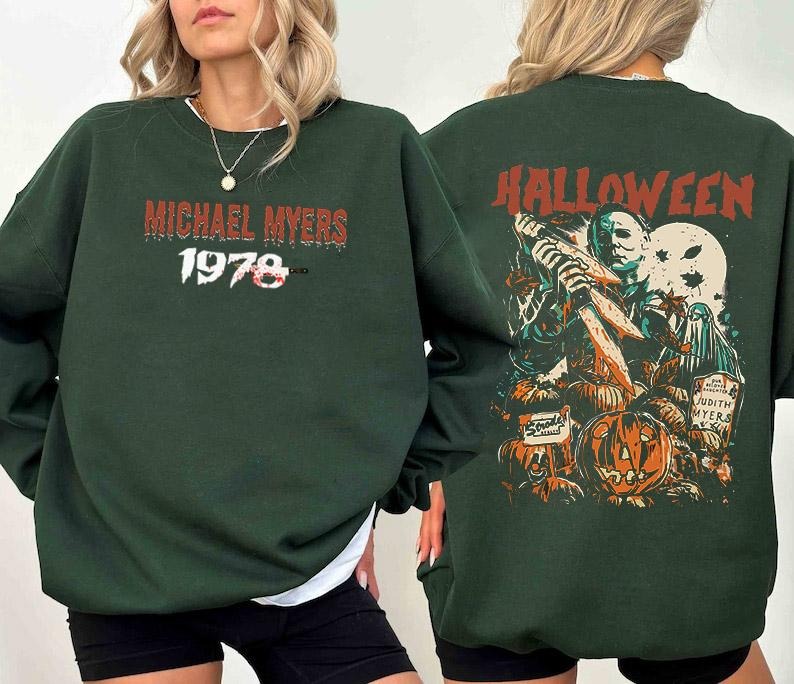 Spooky Season: Michael Myers 1978 Halloween Killers - Adult & Kids T-Shirts, Sweatshirts & Hoodies apparel design preview 1