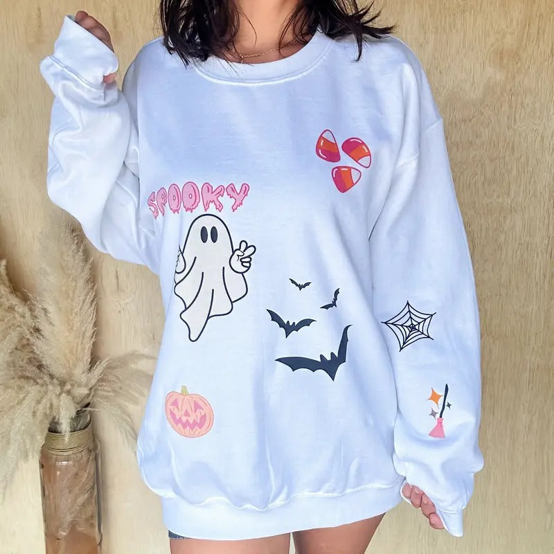 Spooky Sticker Trend - Adult & Kids T-Shirts, Sweatshirts & Hoodies apparel design preview 1