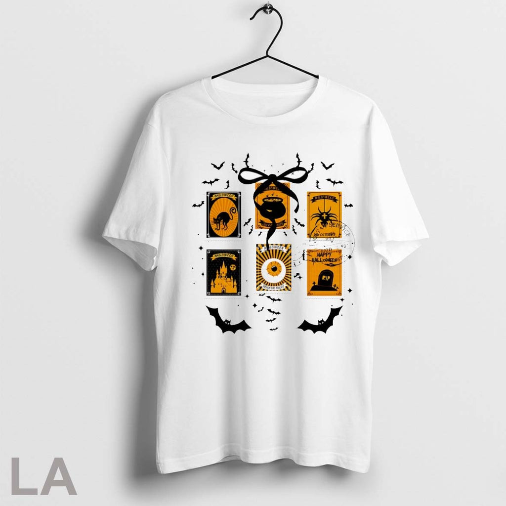 Spooky Postage Stamps Coquette Halloween - Adult & Kids T-Shirts, Sweatshirts & Hoodies apparel design preview 1