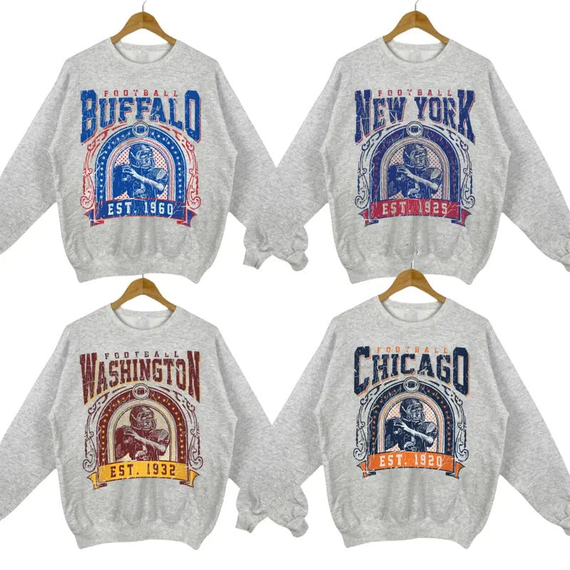 Sport Grey Football Classic Fans - Adult & Kids T-Shirts, Sweatshirts & Hoodies apparel design preview 1