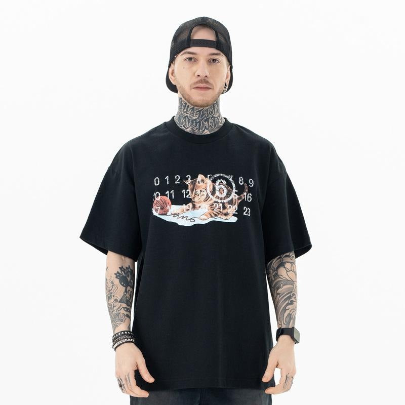 Spring Summer Kitten Destroyed Printed Short Sleeved - Adult & Kids T-Shirts, Sweatshirts & Hoodies apparel design preview 1