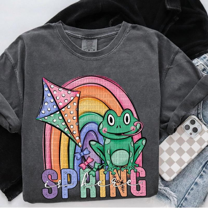 Spring Is Here DTF Transfers THIS NOT - Adult & Kids T-Shirts, Sweatshirts & Hoodies apparel design preview 1