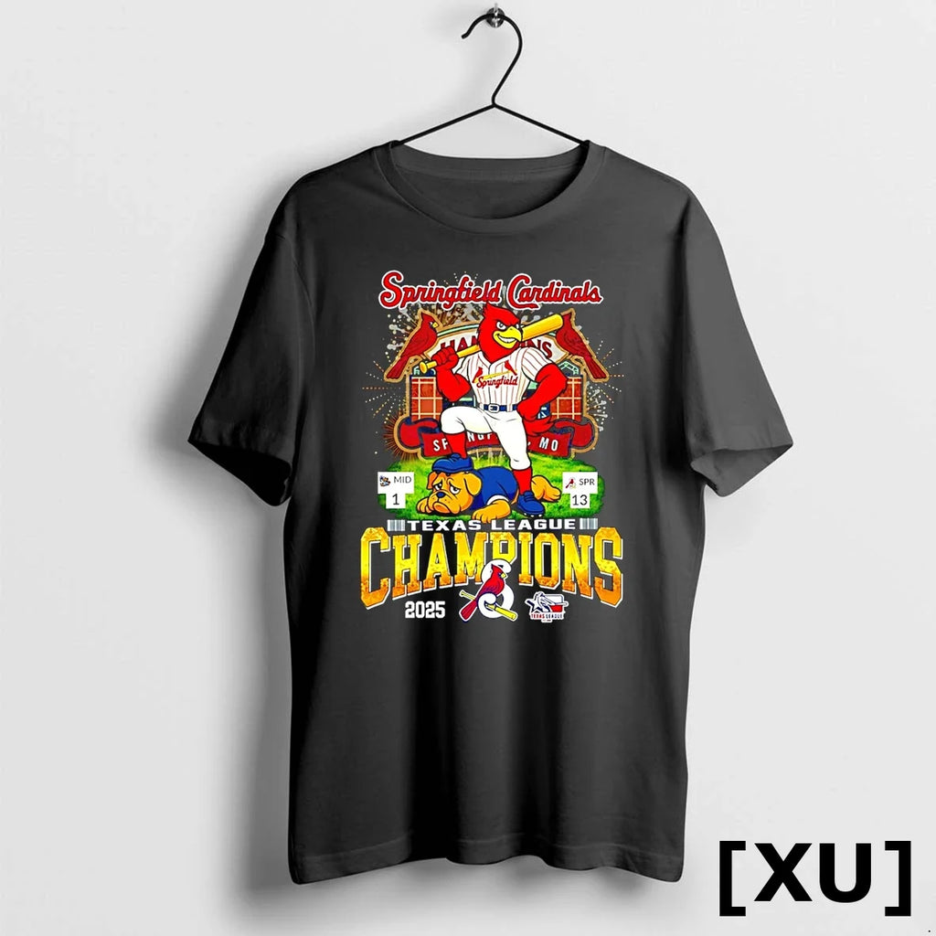 Springfield Cardinals Mascot 2025 Texas League - Adult & Kids T-Shirts, Sweatshirts & Hoodies apparel design preview 1