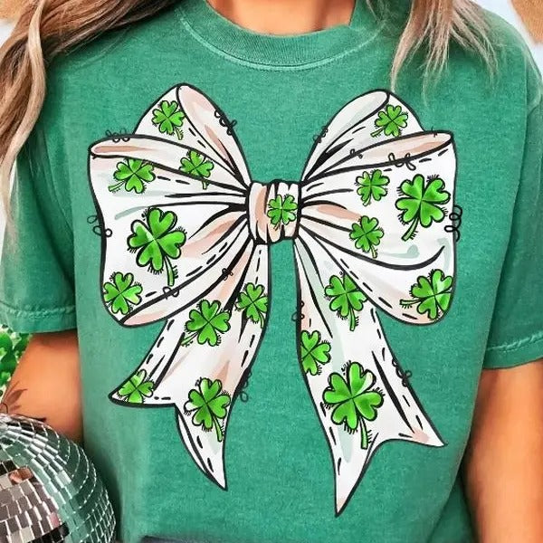 St. Patrick'S Day Bow DTF Transfers THIS IS NOT - Adult & Kids T-Shirts, Sweatshirts & Hoodies apparel design preview 1