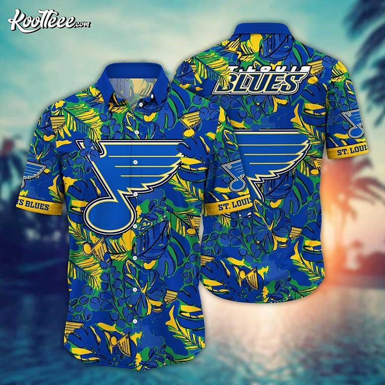 St Louis Blues NHL Gift For Fans Hawaiian - Adult & Kids T-Shirts, Sweatshirts & Hoodies apparel design preview 1