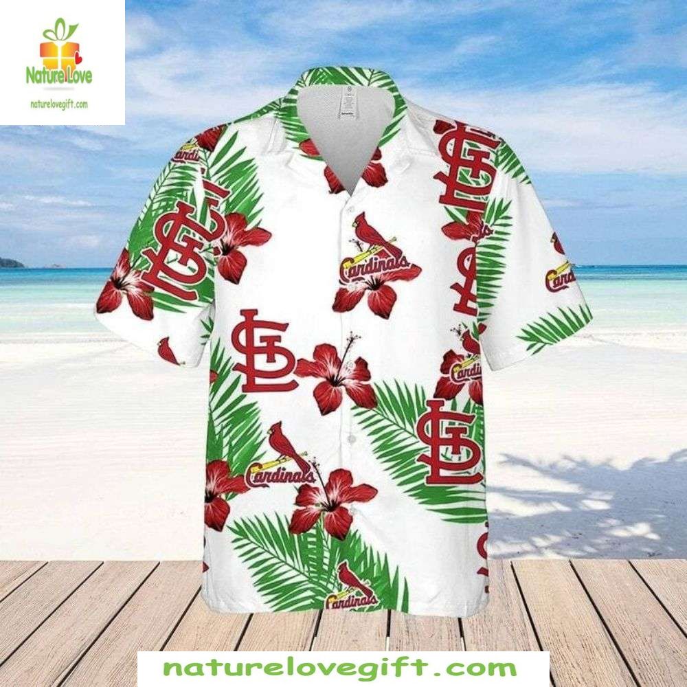 St Louis Cardinals Hawaiian Hibiscus Freshness MLB - Adult & Kids T-Shirts, Sweatshirts & Hoodies apparel design preview 1