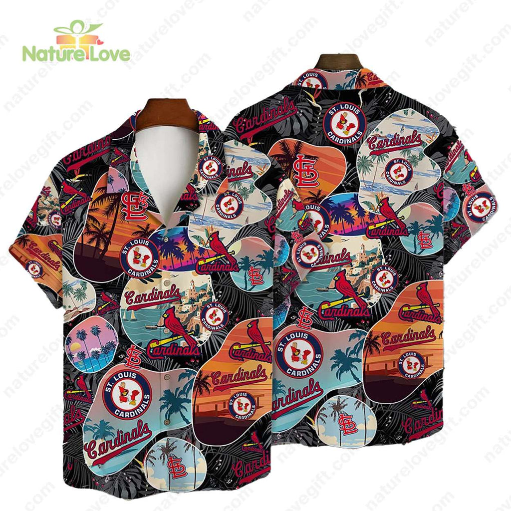 St. Louis Cardinals Beach Scenery Vintage MLB - Adult & Kids T-Shirts, Sweatshirts & Hoodies apparel design preview 1