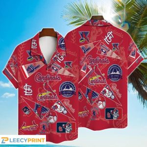 St Louis Cardinals MLB Logo 3D Print Hawaiian - Adult & Kids T-Shirts, Sweatshirts & Hoodies apparel design preview 1