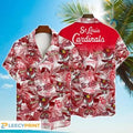 St Louis Cardinals MLB Mascot Hibiscus Pattern - Adult & Kids T-Shirts, Sweatshirts & Hoodies apparel design preview 1