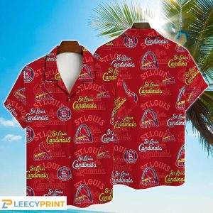 St Louis Cardinals MLB Simple Pattern 3D Hawaiian - Adult & Kids T-Shirts, Sweatshirts & Hoodies apparel design preview 1