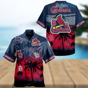 St Louis Cardinals Palm Tree Logo Hawaiian - Adult & Kids T-Shirts, Sweatshirts & Hoodies apparel design preview 1