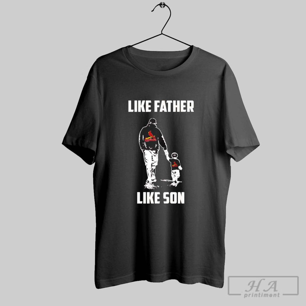 St Louis Cardinals Like Father Son - Adult & Kids T-Shirts, Sweatshirts & Hoodies apparel design preview 1