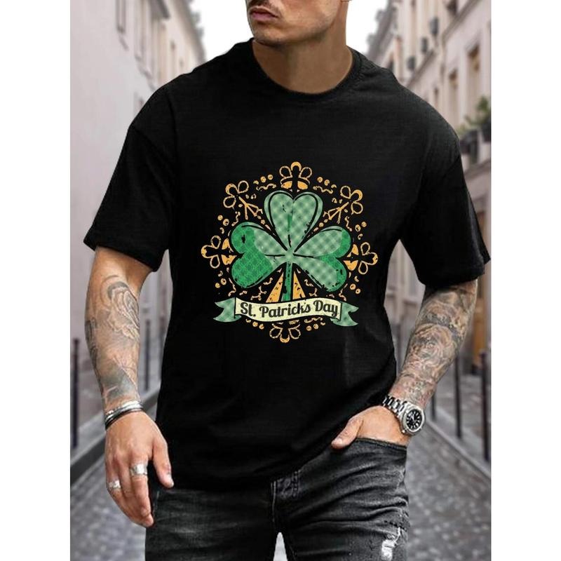 St Patrick'S Day Clover Print Casual Short Sleeve - Adult & Kids T-Shirts, Sweatshirts & Hoodies apparel design preview 1