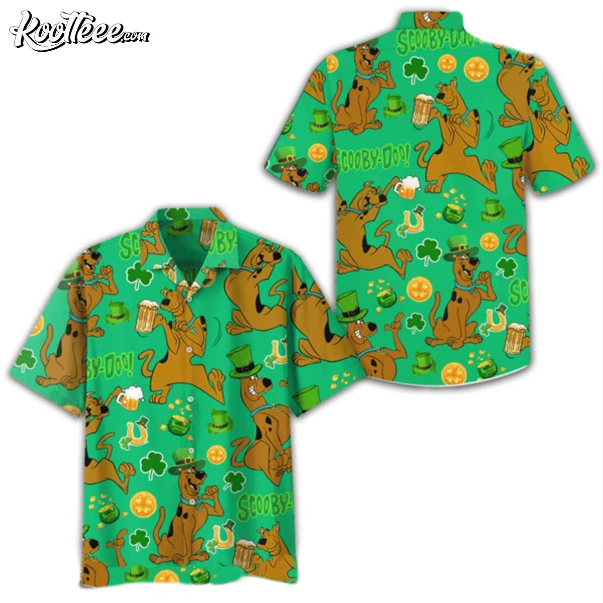 St Patricks Day Scooby-Doo Cheer Hawaiian - Adult & Kids T-Shirts, Sweatshirts & Hoodies apparel design preview 1
