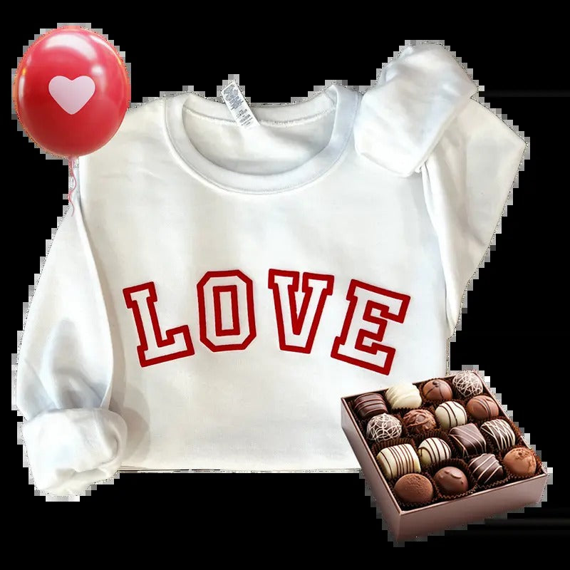 St Valentine'S Love Puff Lettering Womenswear - Adult & Kids T-Shirts, Sweatshirts & Hoodies apparel design preview 1