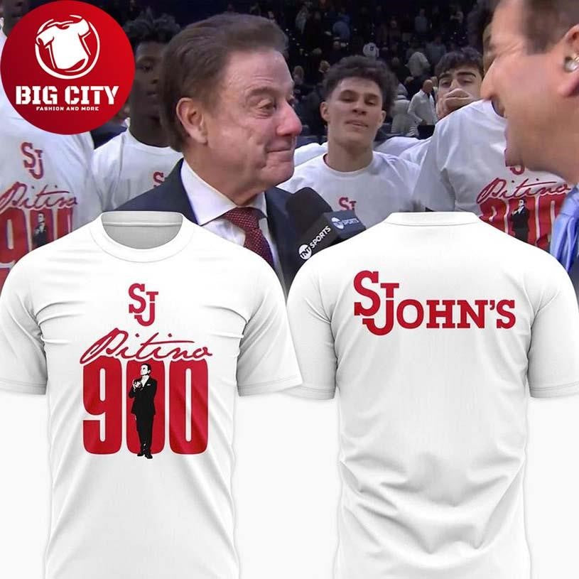 St. John's Red Storm 2026 Rick Pitino 900th Victory - Adult & Kids T-Shirts, Sweatshirts & Hoodies apparel design preview 1