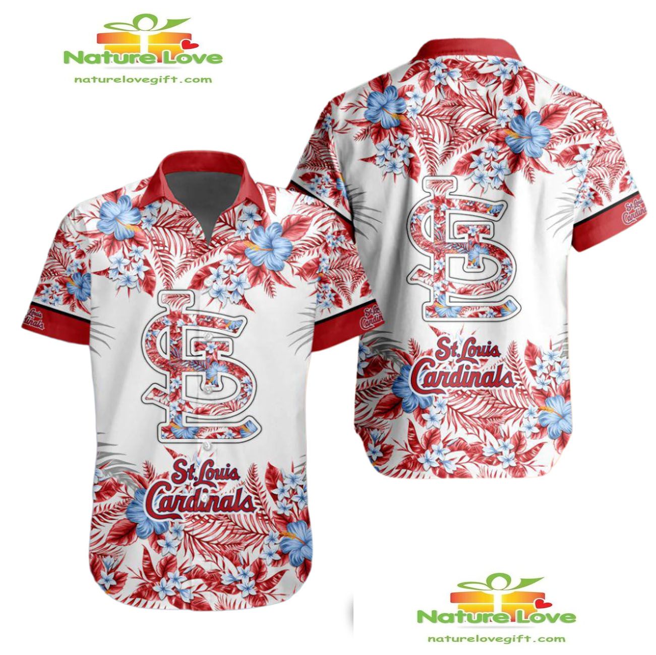 St Louis Cardinals Tropical Hawaiian for Men and - Adult & Kids T-Shirts, Sweatshirts & Hoodies apparel design preview 1