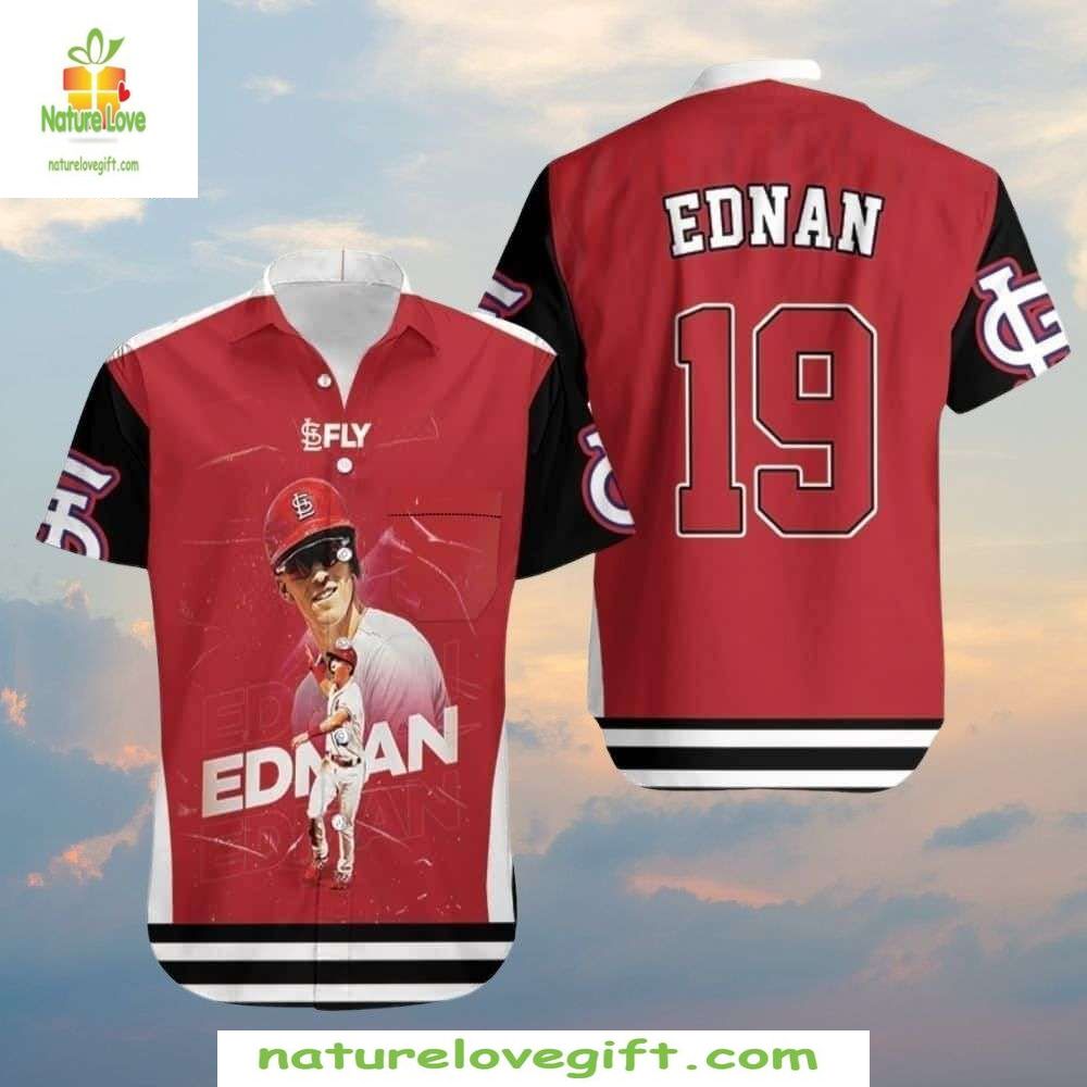 St Louis Cardinals Hawaiian Edman Tribute Tropical - Adult & Kids T-Shirts, Sweatshirts & Hoodies apparel design preview 1