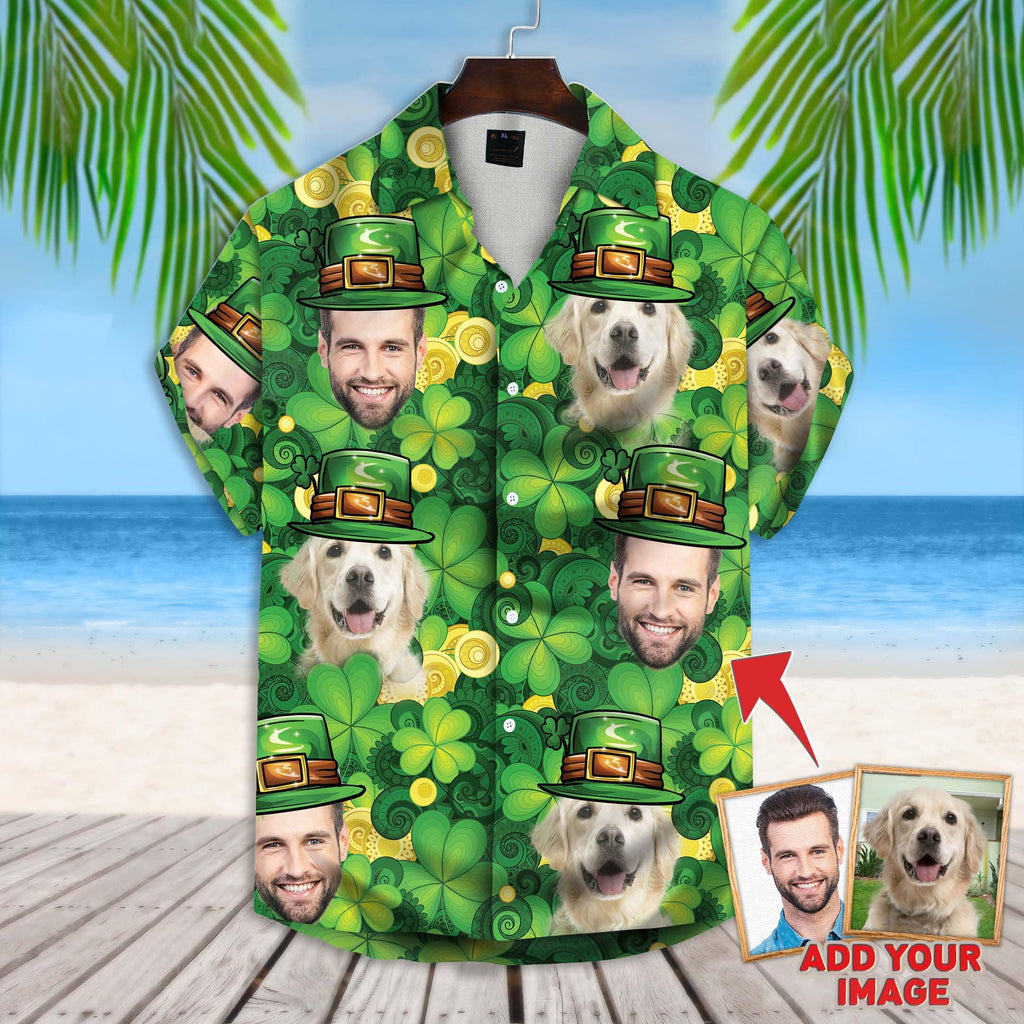 Happy St Patrick Together Short-Sleeve Hawaiian 1 - Adult & Kids T-Shirts, Sweatshirts & Hoodies apparel design preview 1