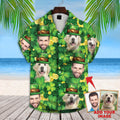 Happy St Patrick Together Short-Sleeve Hawaiian 1 - Adult & Kids T-Shirts, Sweatshirts & Hoodies apparel design preview 1