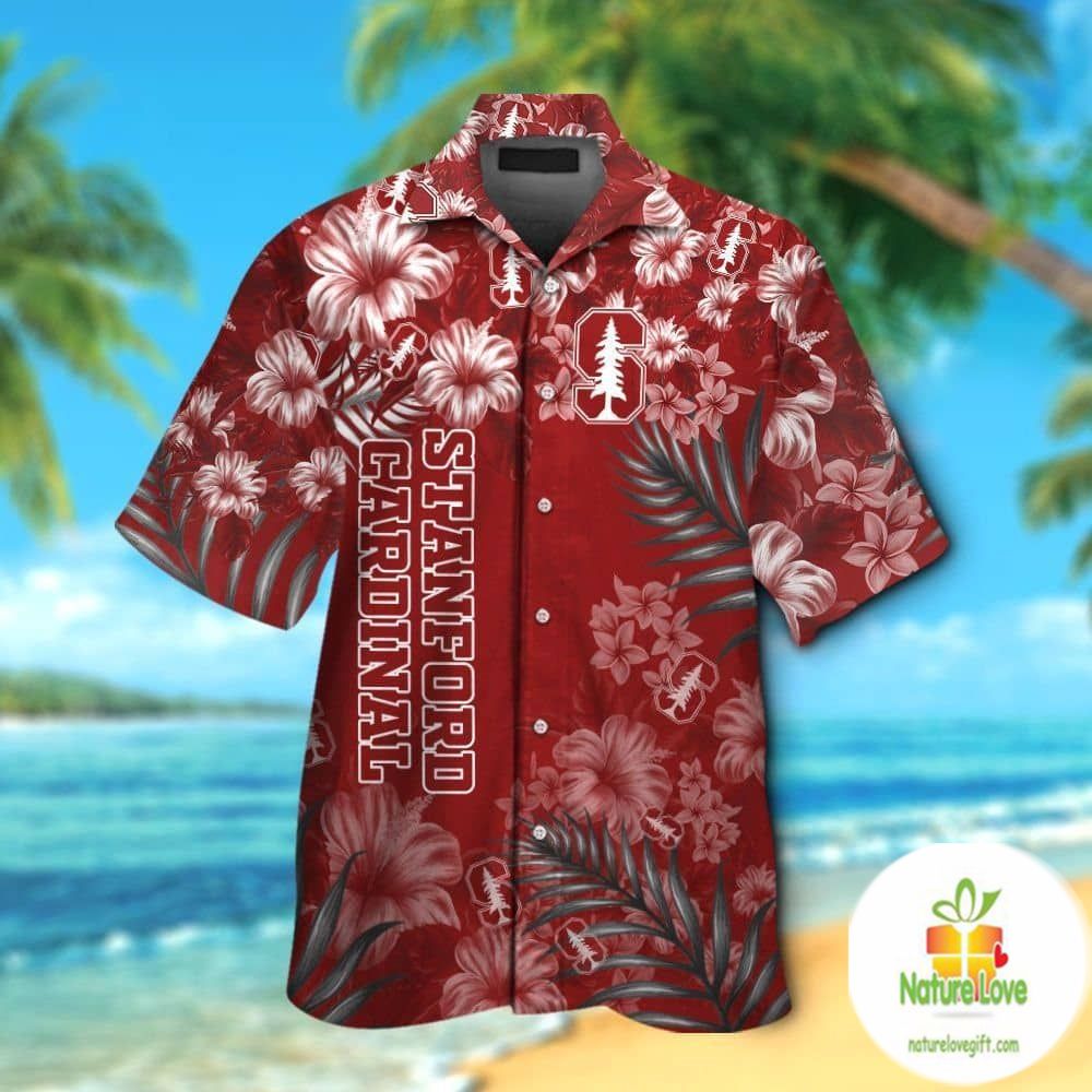 Hawaiian Stanford Cardinal Short Sleeve Tropical - Adult & Kids T-Shirts, Sweatshirts & Hoodies apparel design preview 1