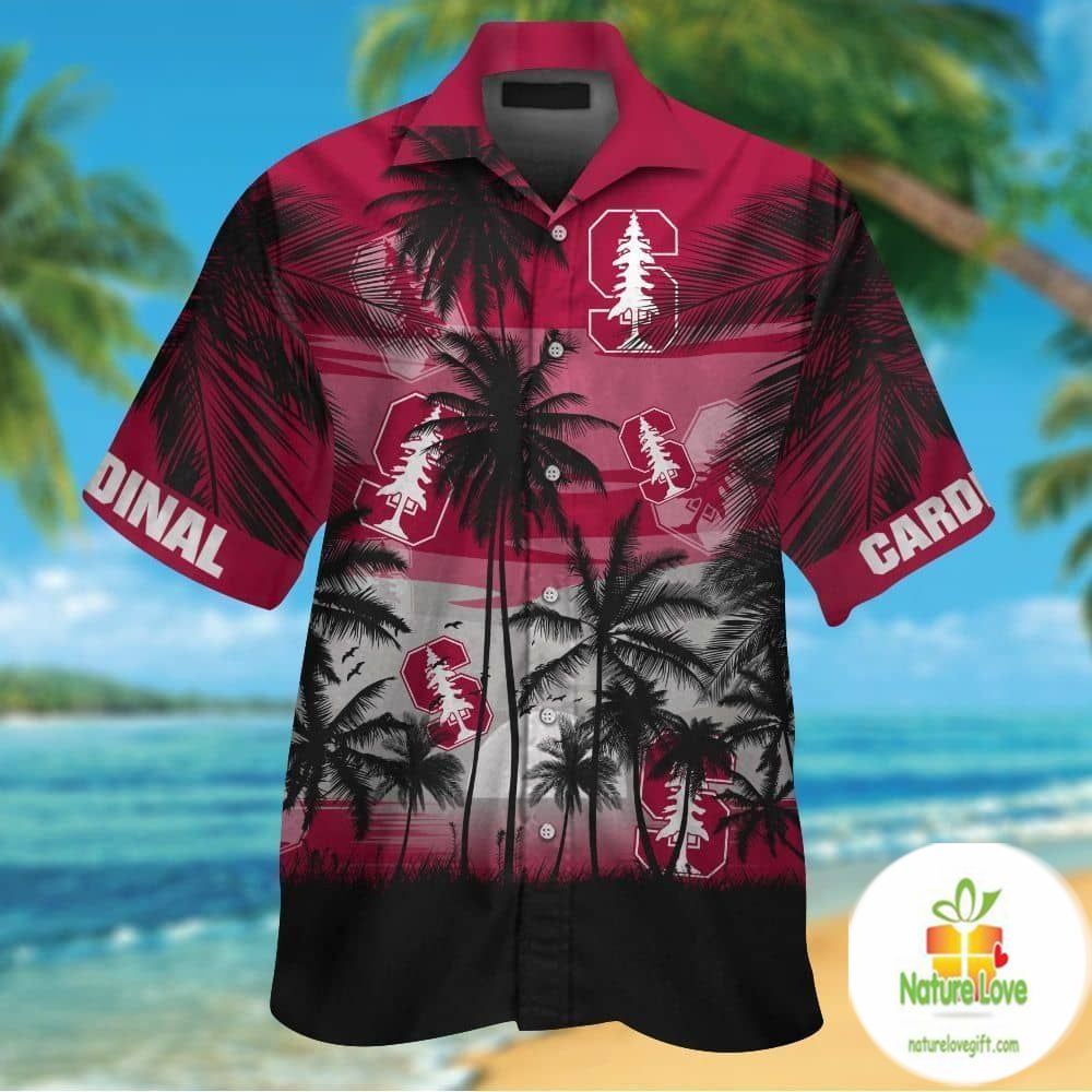 Stanford Cardinal Tropical Hawaiian Short Sleeve - Adult & Kids T-Shirts, Sweatshirts & Hoodies apparel design preview 1