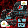 Star Trek Spock Holiday Sci-Fi Gift Ugly Christmas Sweater - Holiday Gift product image