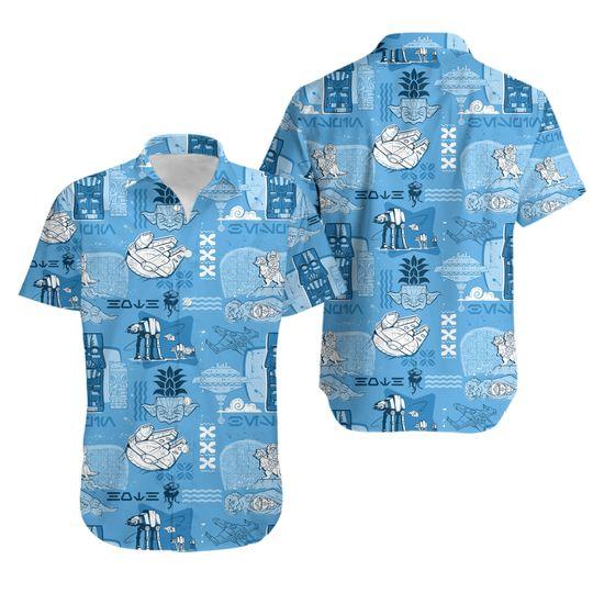 Star war hawaiian gift for family and friend 2708331 - Adult & Kids T-Shirts, Sweatshirts & Hoodies apparel design preview 1