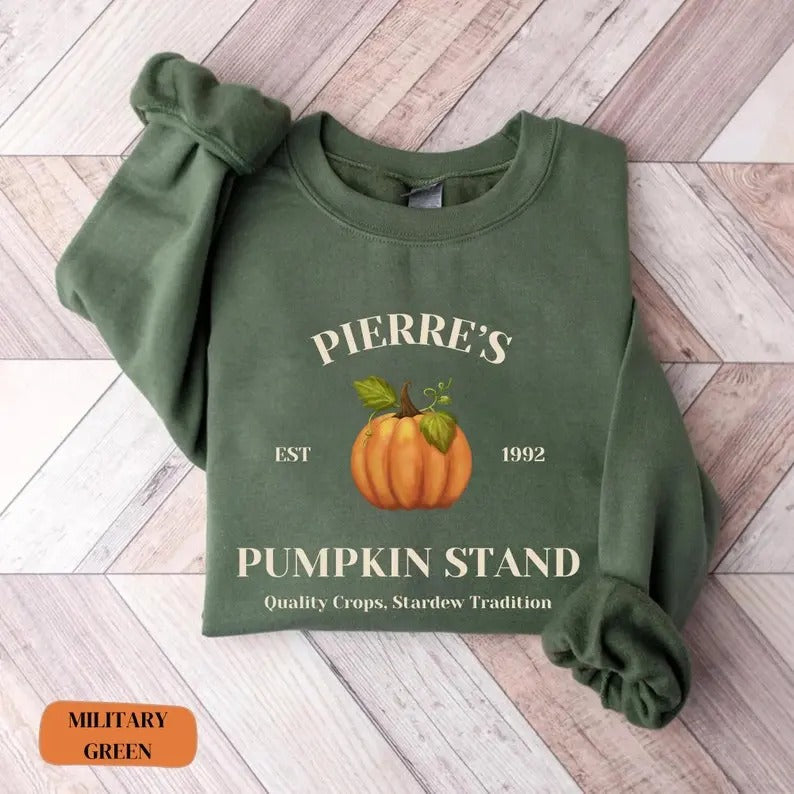 Stardew Fall Pumpkin Patch Cozy Gamer Potterhead - Adult & Kids T-Shirts, Sweatshirts & Hoodies apparel design preview 1