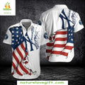 NY Yankees Hawaiian Stars Stripes American Flag MLB - Adult & Kids T-Shirts, Sweatshirts & Hoodies apparel design preview 1